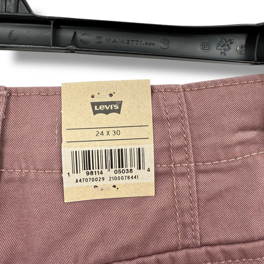 NEW Levi's '94 Baggy Cargo Pants Size 24 Mauve Purple Mid Rise 90s 24x30 Skater - Picture 9 of 9